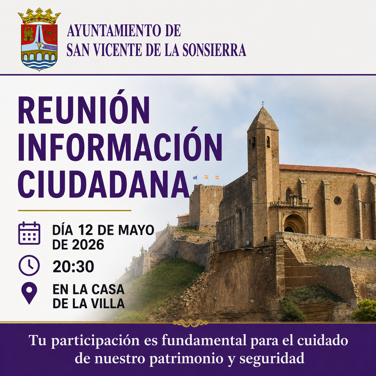 Reunión informativa sobre colapso de la muralla del Castillo