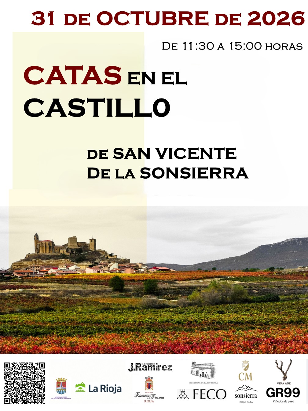 Catas en el Castillo de San Vicente de la Sonsierra - Octubre 2026