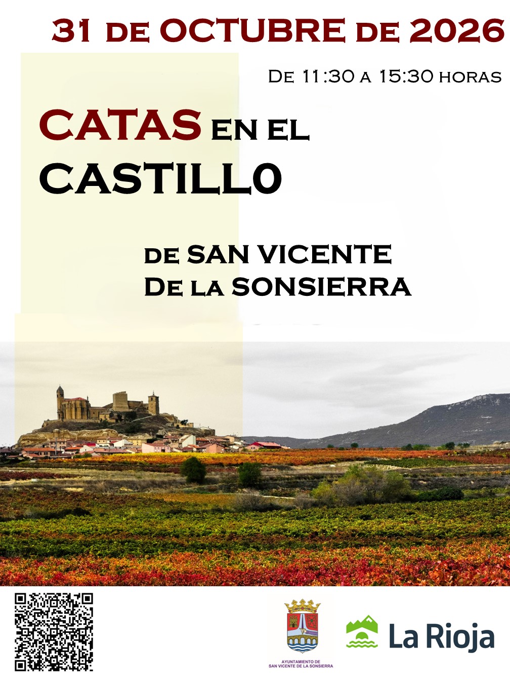Catas en el Castillo de San Vicente de la Sonsierra - Octubre 2026