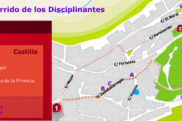 Croquis del recorrido