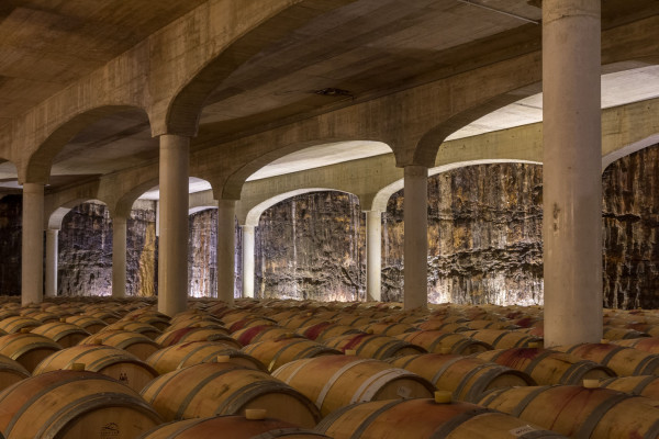 nave de barricas de BODEGAS CASTILLO DE MENDOZA