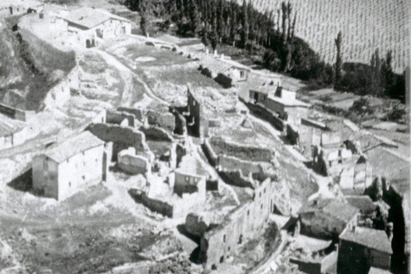 Fotografía aerea del pueblo en el año 1929