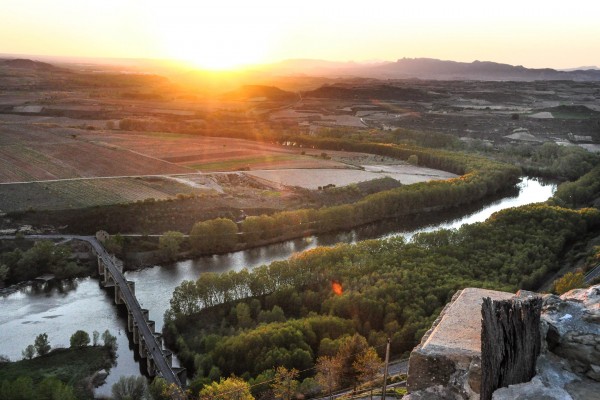 Vista del Río Ebro desde la Torre Mayor