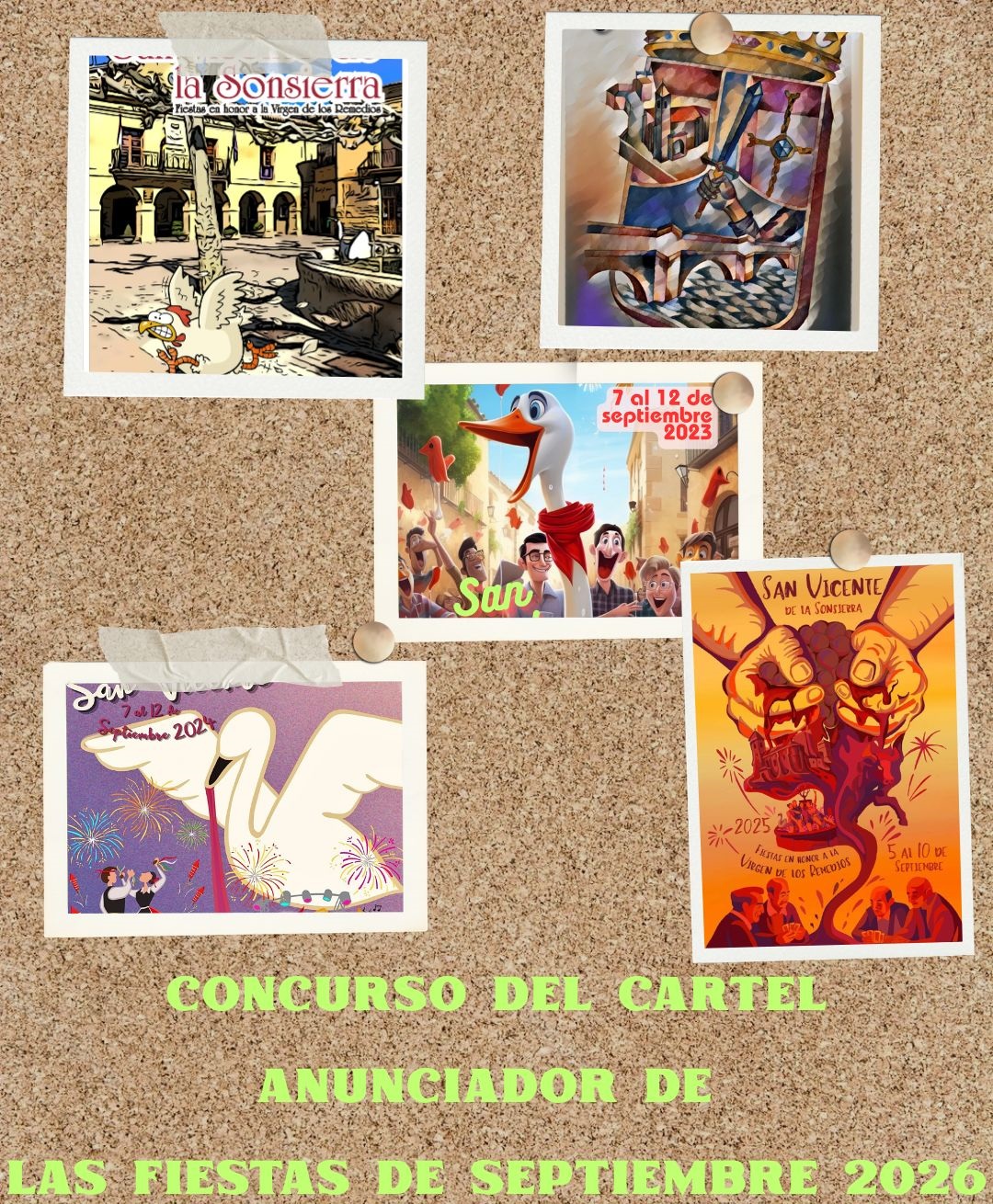 Concurso del cartel anunciador de las fiestas de Septiembre 2026